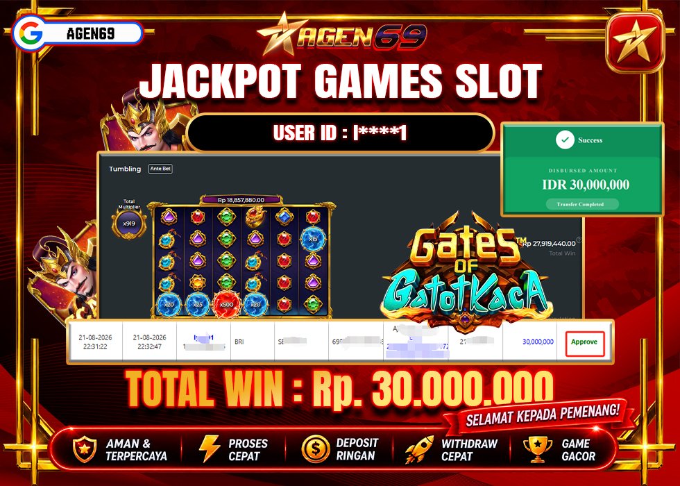 Bukti Jackpot AGEN69