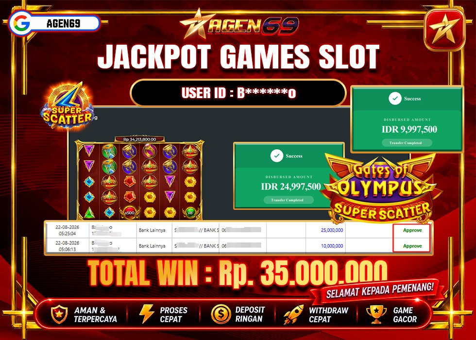 Bukti Jackpot AGEN69