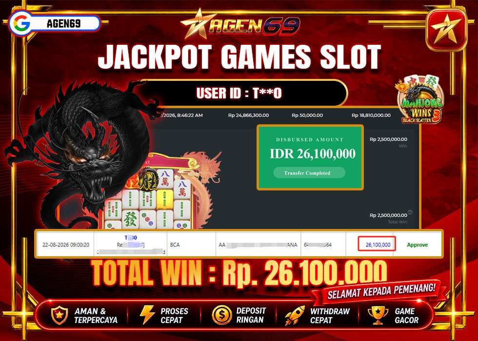 Bukti Jackpot AGEN69