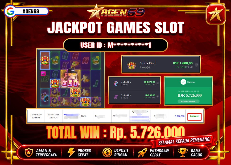 Bukti Jackpot AGEN69