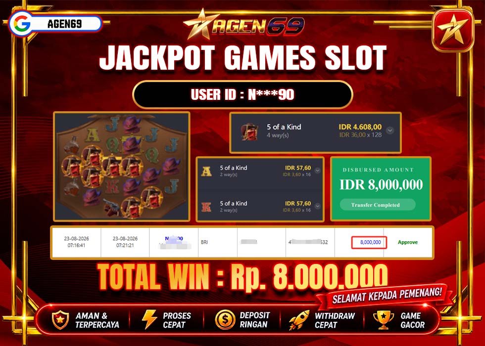 Bukti Jackpot AGEN69