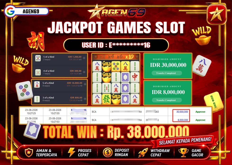 Bukti Jackpot AGEN69