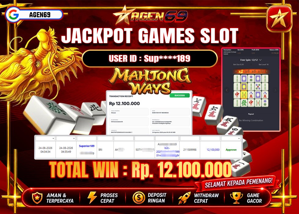 Bukti Jackpot AGEN69