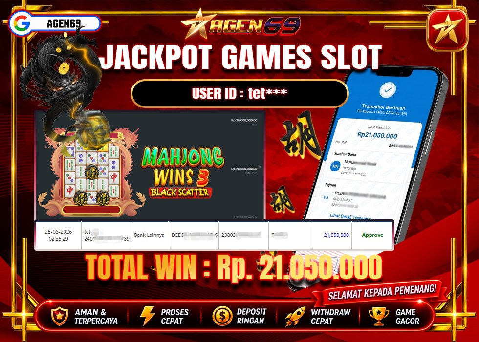 Bukti Jackpot AGEN69