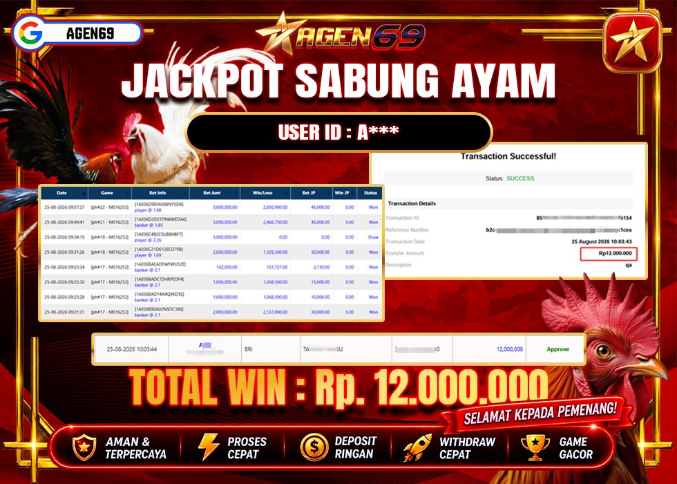 Bukti Jackpot AGEN69