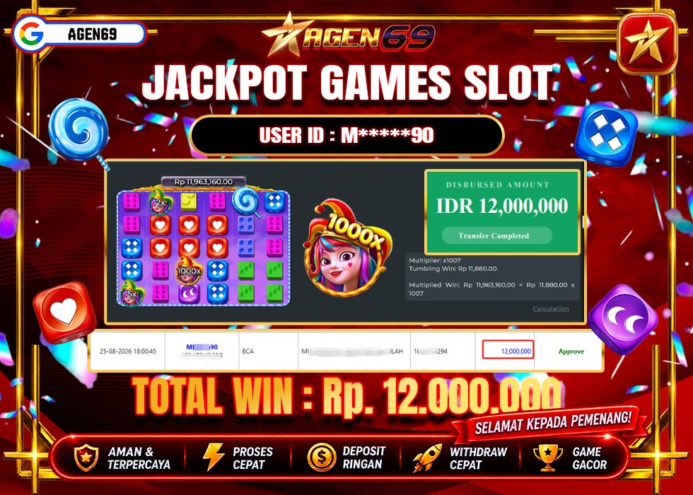 Bukti Jackpot AGEN69