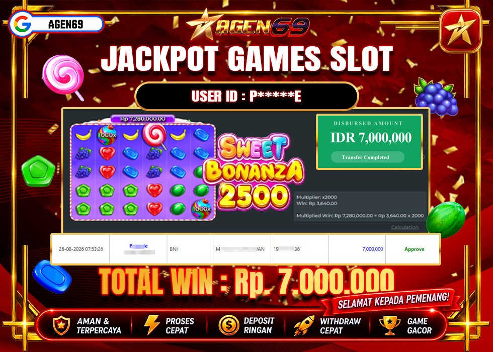 Bukti Jackpot AGEN69