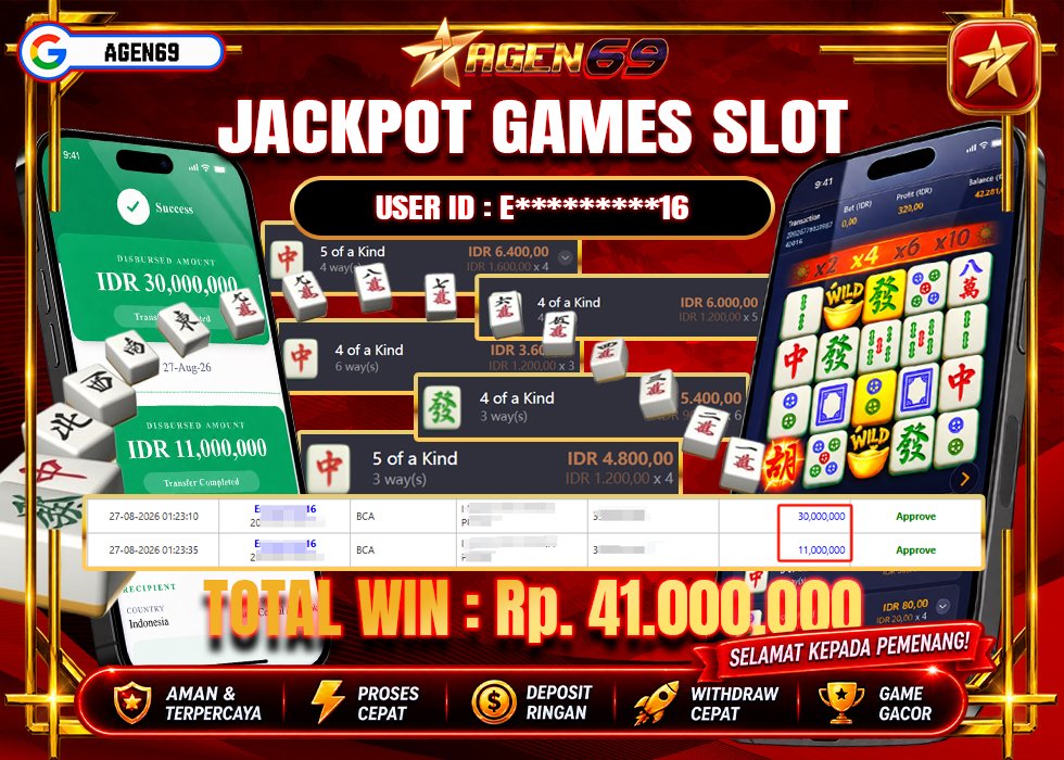 Bukti Jackpot AGEN69