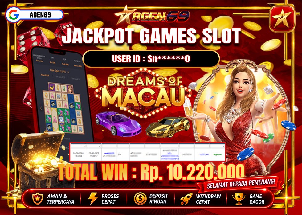 Bukti Jackpot AGEN69