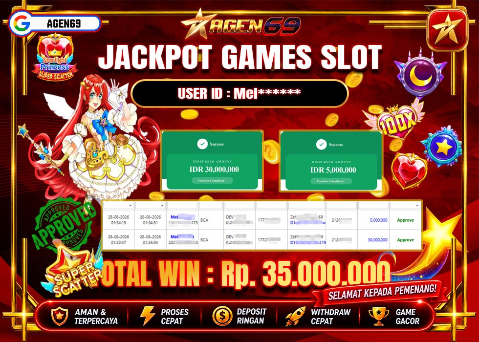 Bukti Jackpot AGEN69