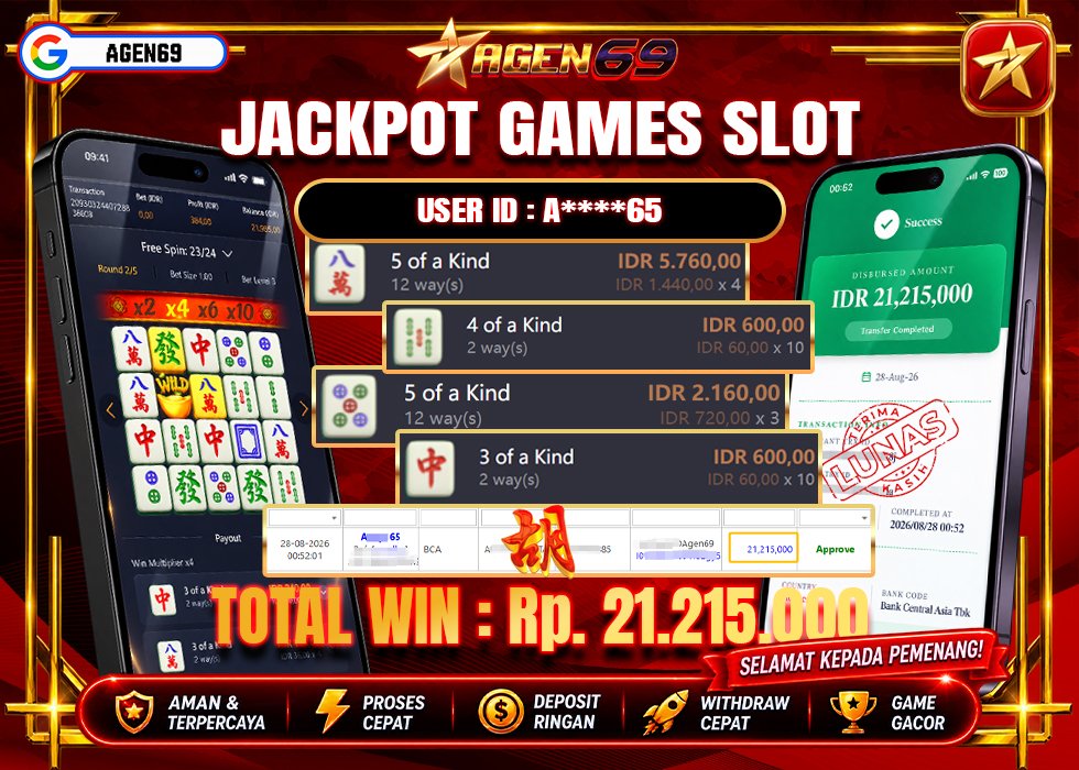 Bukti Jackpot AGEN69