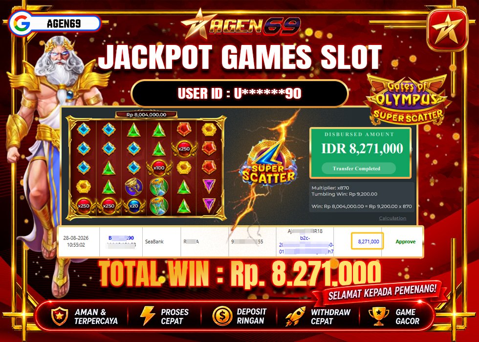 Bukti Jackpot AGEN69