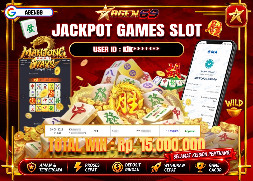 Bukti Jackpot AGEN69
