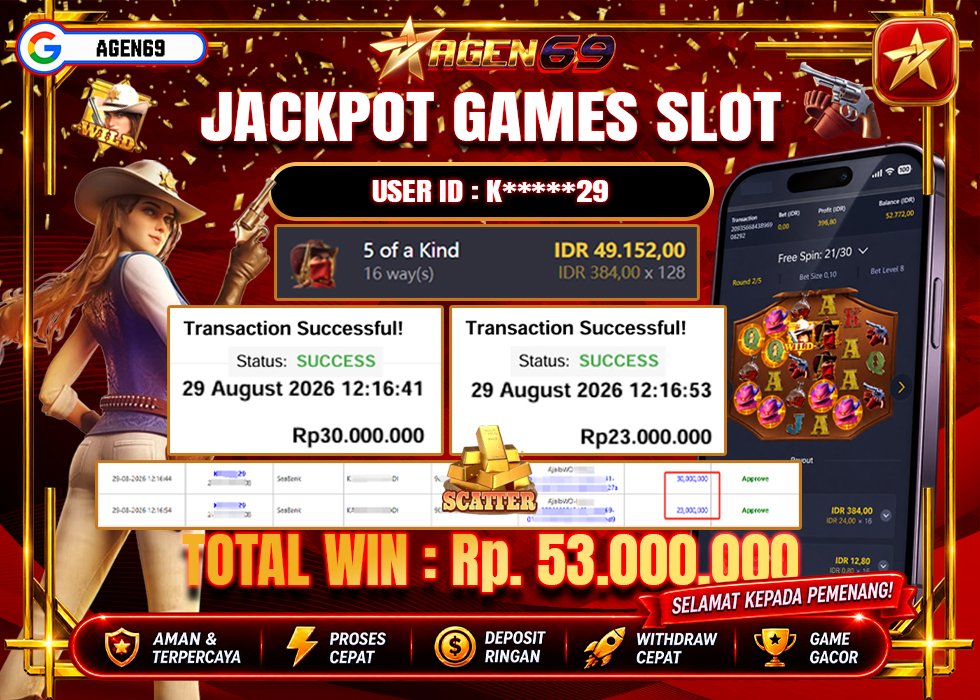 Bukti Jackpot AGEN69