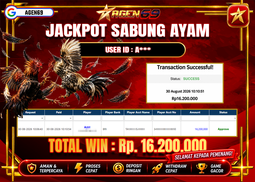 Bukti Jackpot AGEN69
