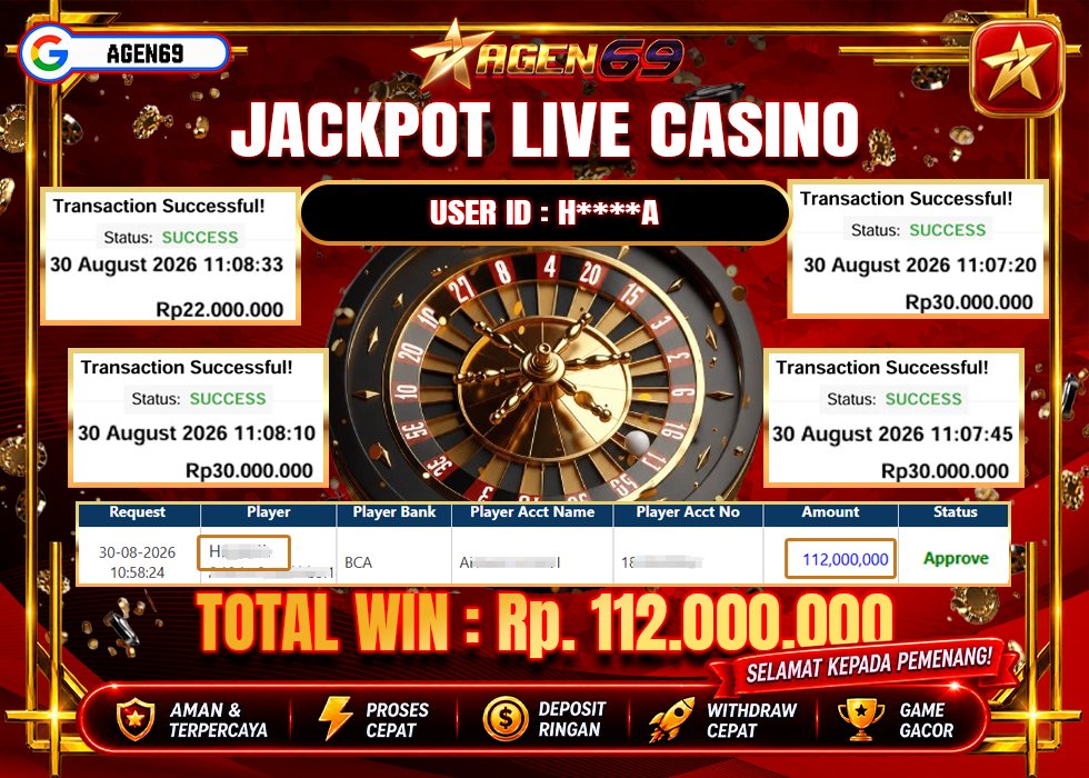 Bukti Jackpot AGEN69