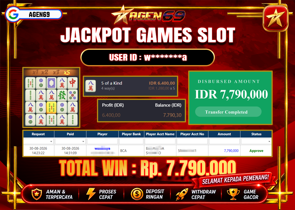 Bukti Jackpot AGEN69