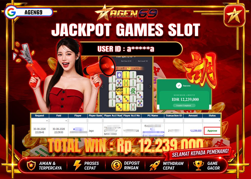 Bukti Jackpot AGEN69