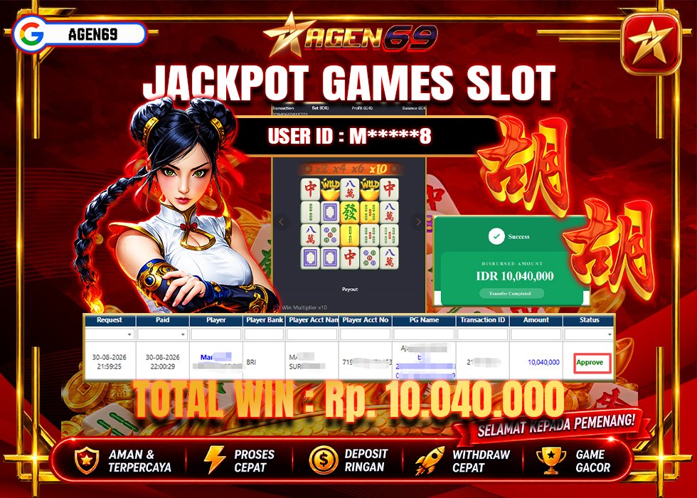 Bukti Jackpot AGEN69
