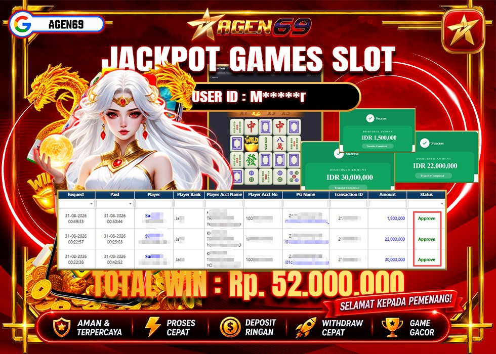 Bukti Jackpot AGEN69