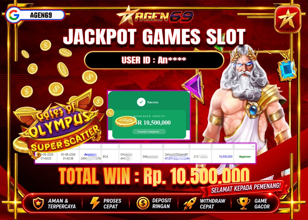 Bukti Jackpot AGEN69