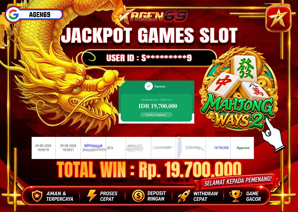 Bukti Jackpot AGEN69
