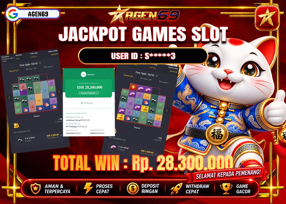 Bukti Jackpot AGEN69