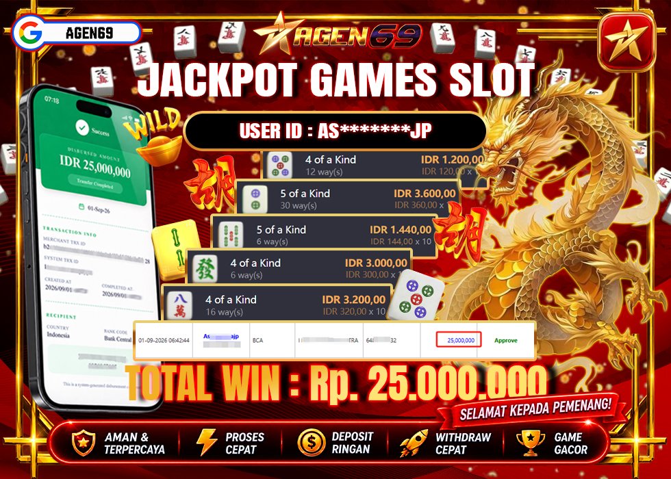 Bukti Jackpot AGEN69
