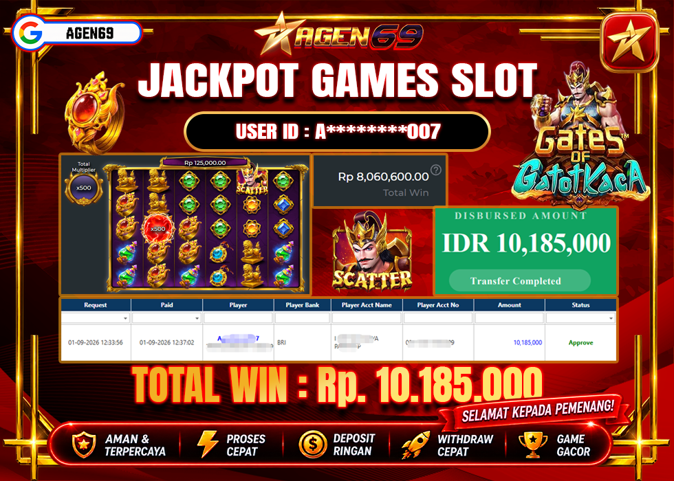 Bukti Jackpot AGEN69