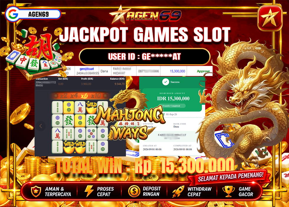 Bukti Jackpot AGEN69