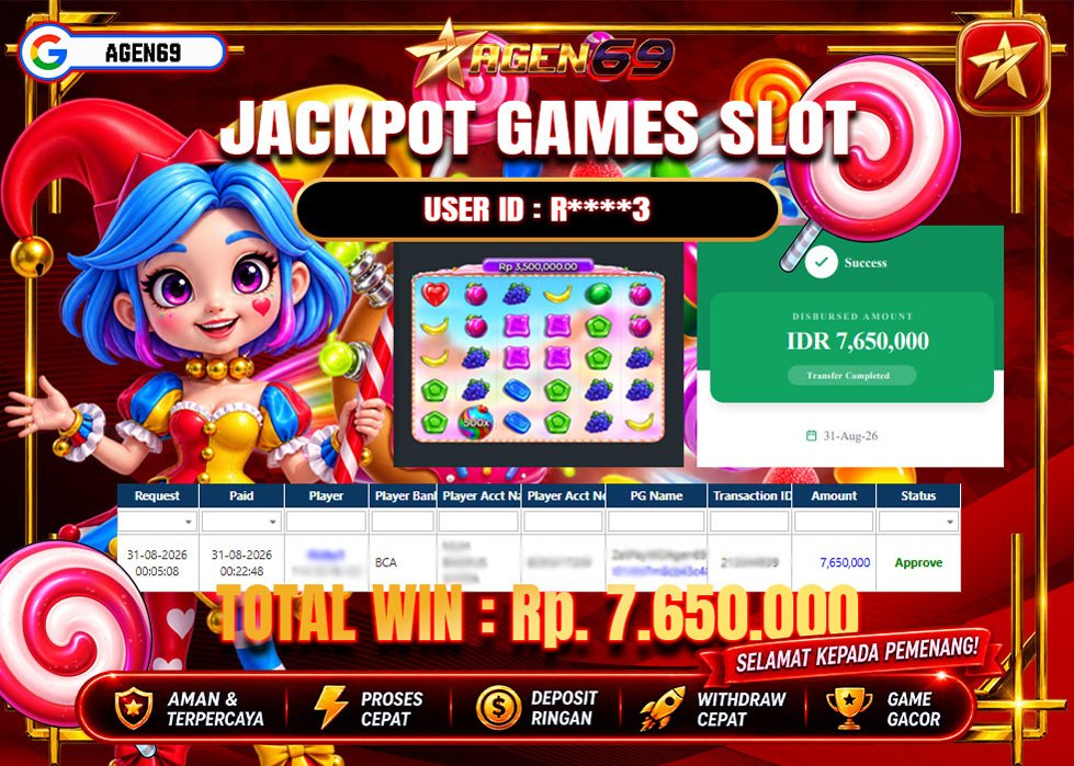 Bukti Jackpot AGEN69