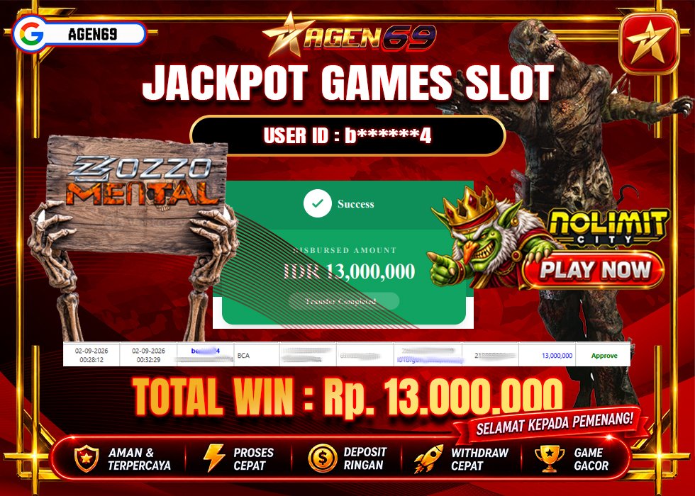 Bukti Jackpot AGEN69