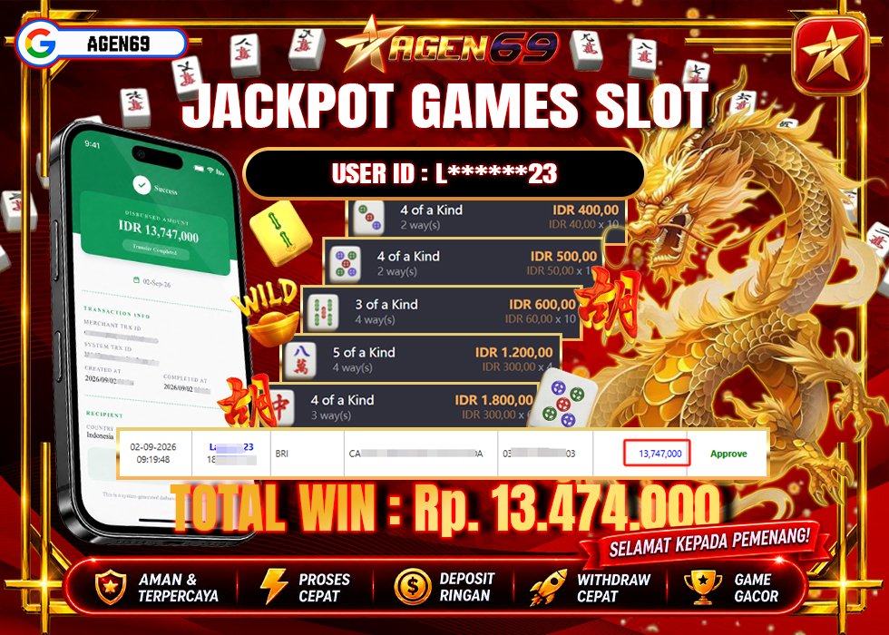 Bukti Jackpot AGEN69