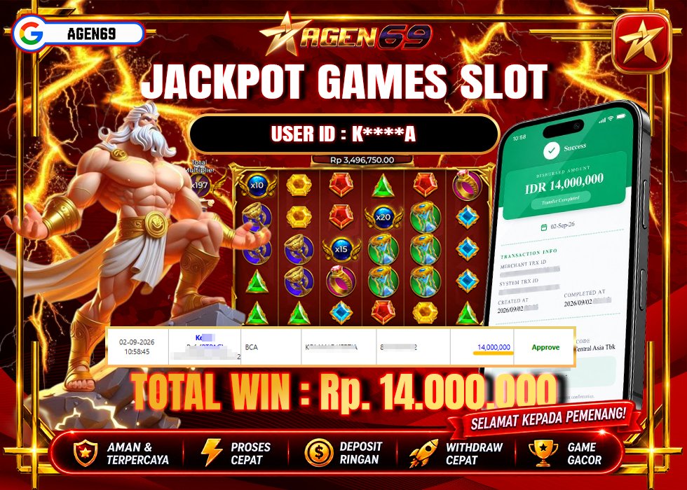 Bukti Jackpot AGEN69