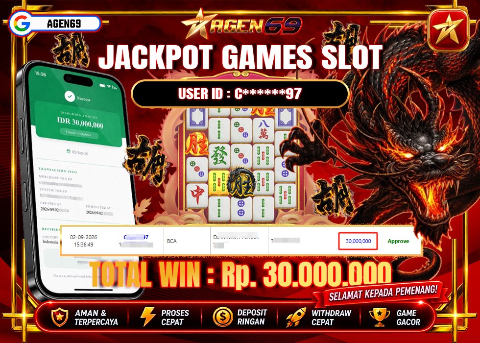 Bukti Jackpot AGEN69