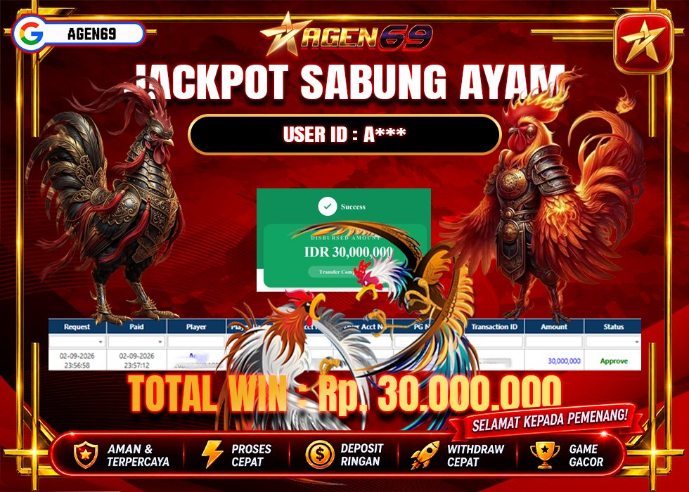 Bukti Jackpot AGEN69