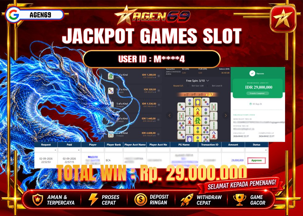 Bukti Jackpot AGEN69