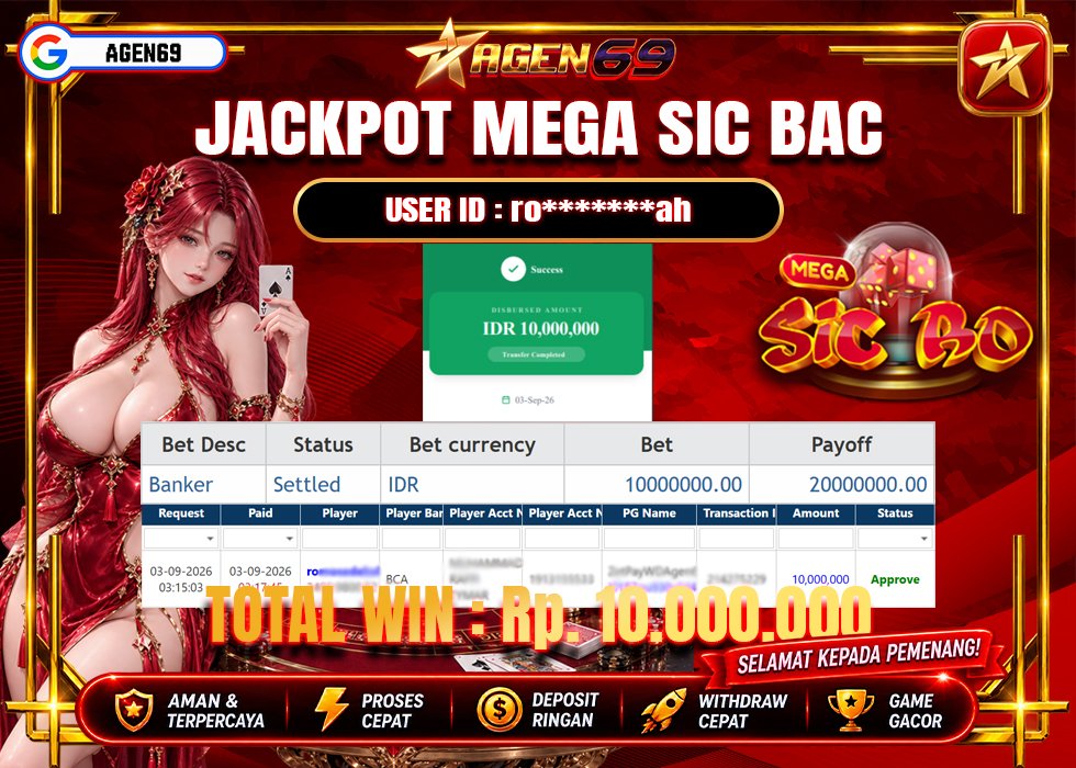 Bukti Jackpot AGEN69