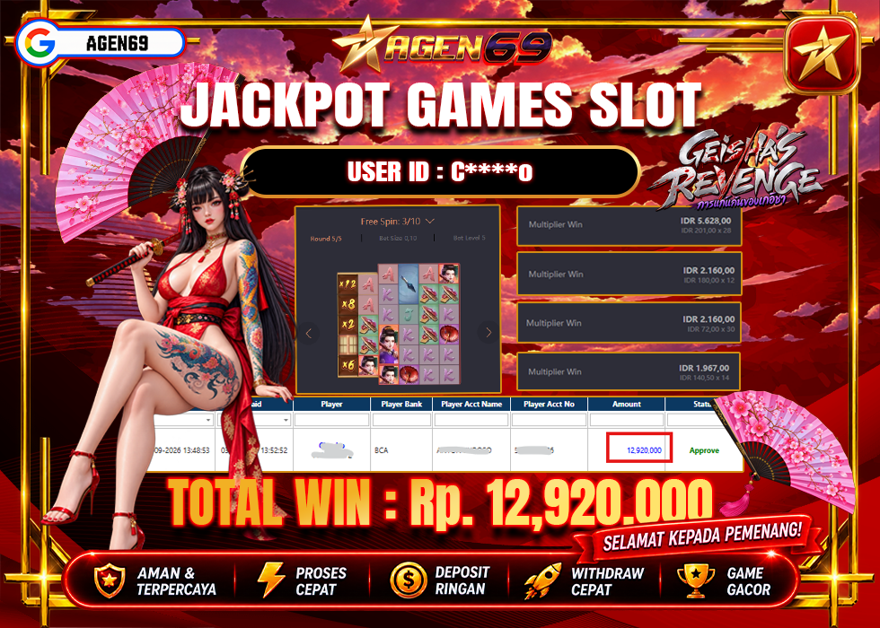 Bukti Jackpot AGEN69