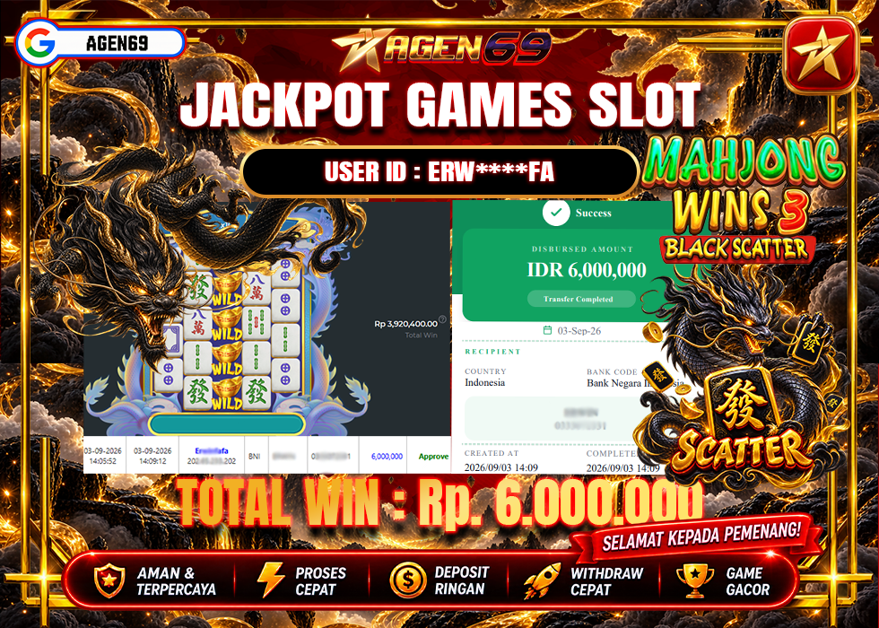 Bukti Jackpot AGEN69
