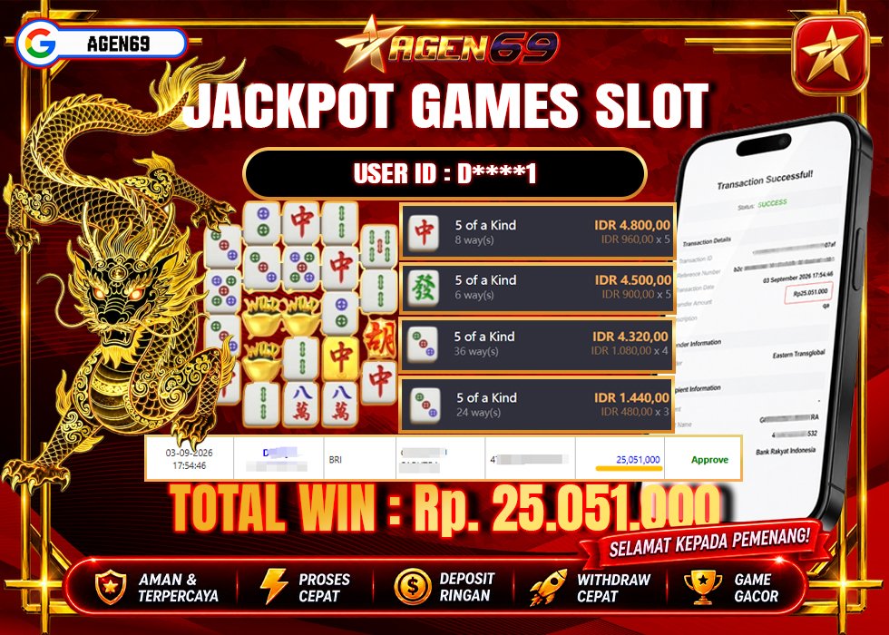 Bukti Jackpot AGEN69