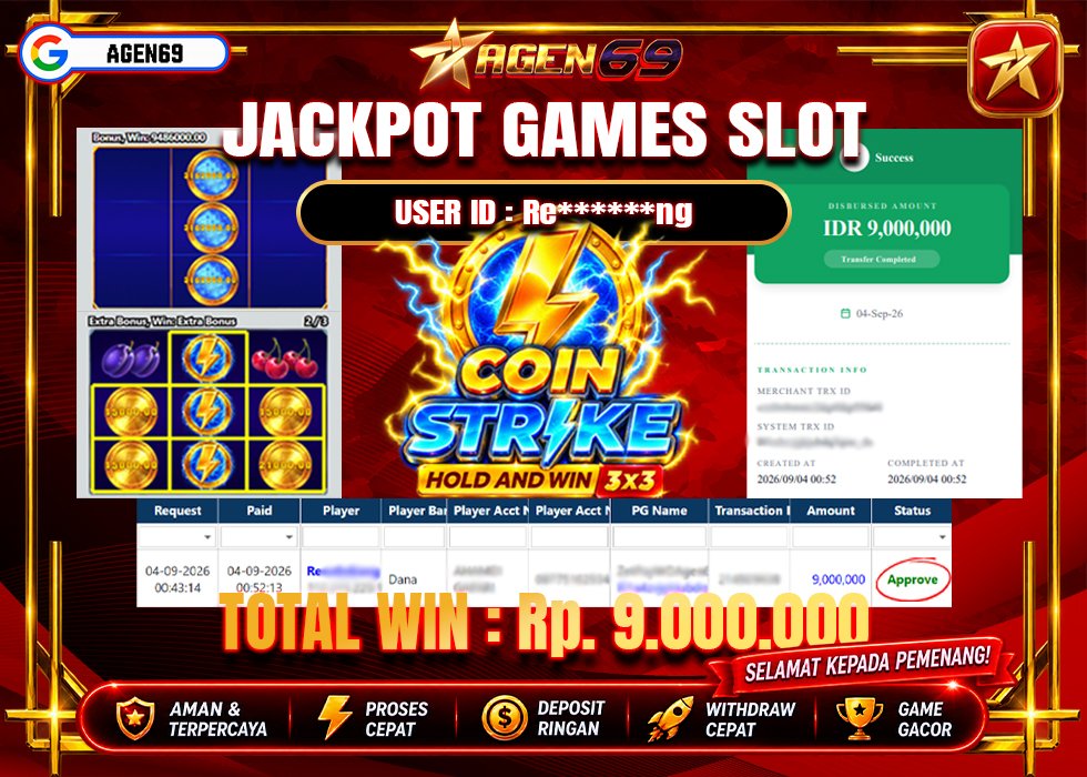 Bukti Jackpot AGEN69