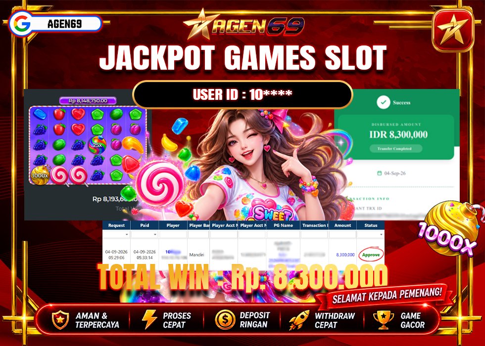 Bukti Jackpot AGEN69