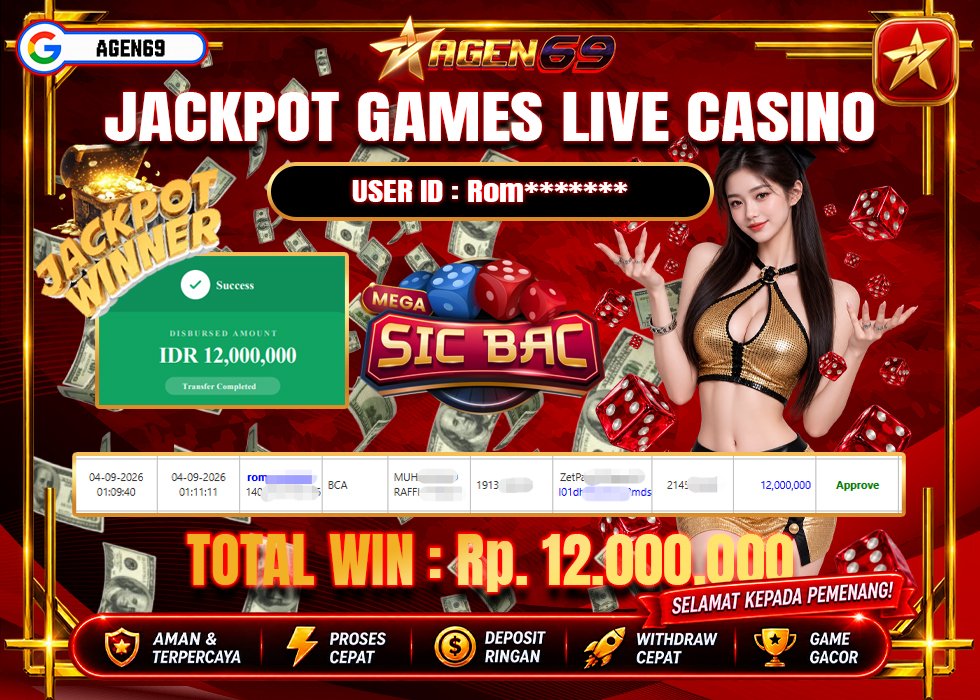 Bukti Jackpot AGEN69