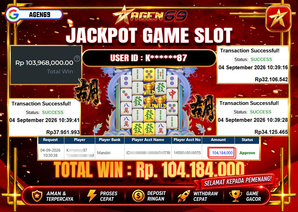 Bukti Jackpot AGEN69