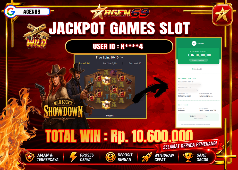Bukti Jackpot AGEN69