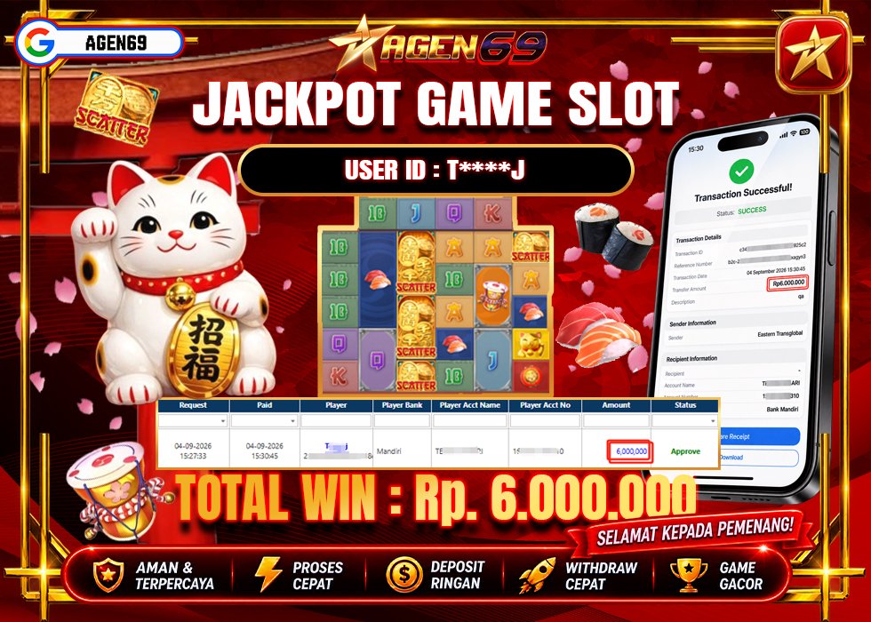 Bukti Jackpot AGEN69