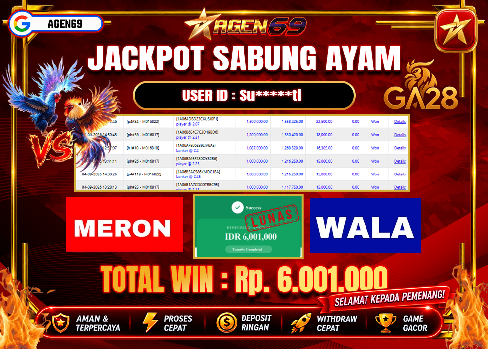 Bukti Jackpot AGEN69