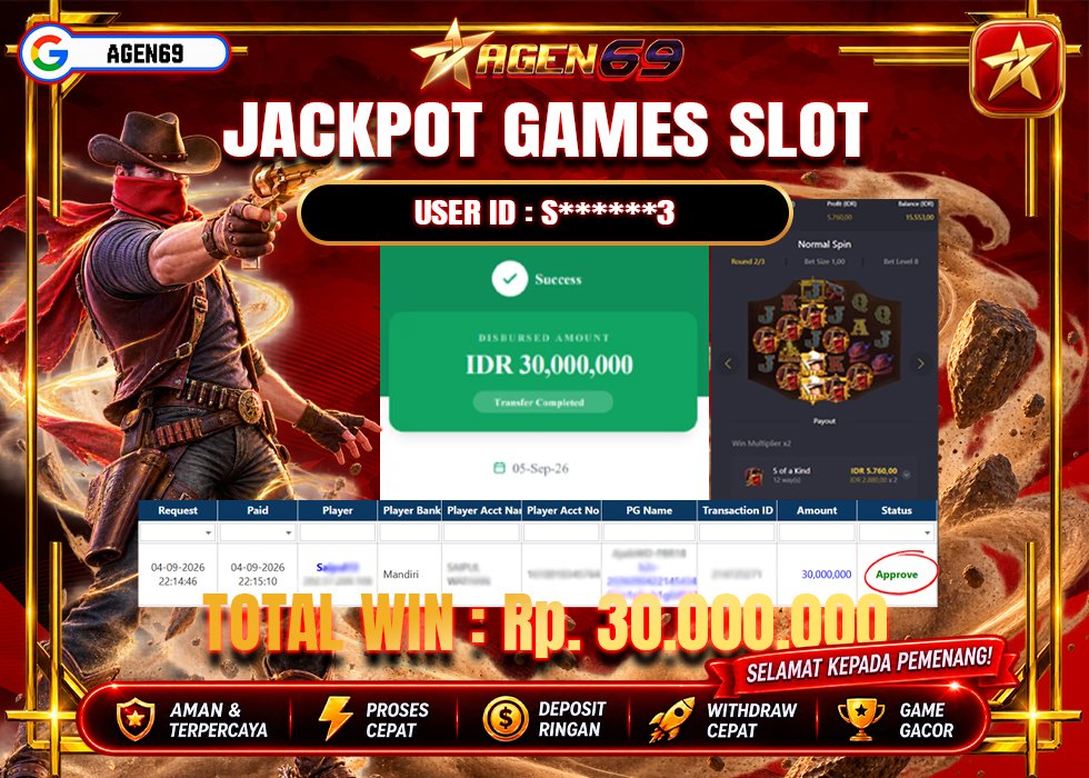 Bukti Jackpot AGEN69