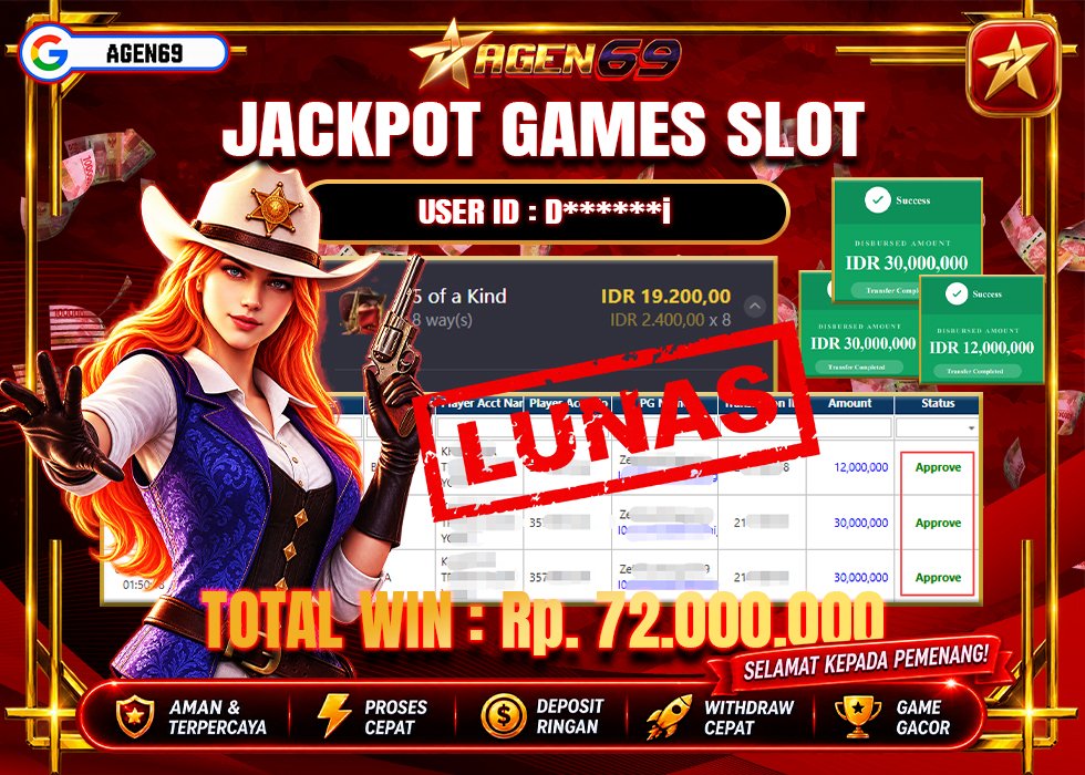 Bukti Jackpot AGEN69